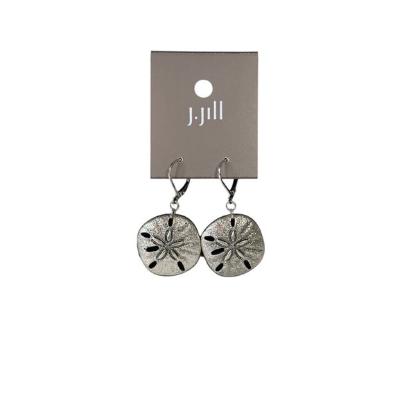 J.Jill Jewelry - Women's J.Jill Silver Sand Dollar Drop Earrings One Size